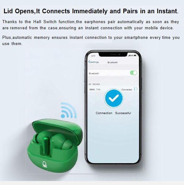 T14 Benetton Bluetooth Earbuds + Omni Port