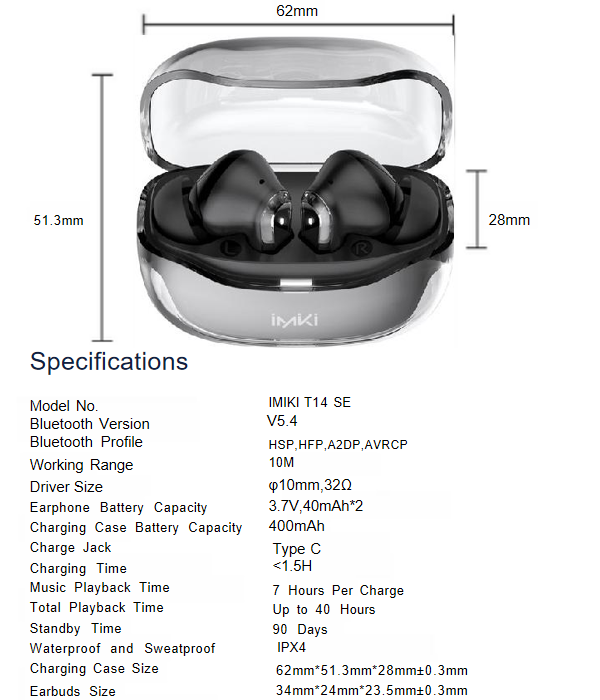 T14 SE Bluetooth Earbuds + Omni Port