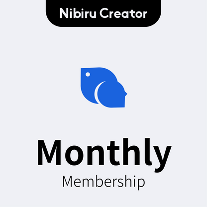 Monthly Membership Nibiru Creator(Get 3 Templates)