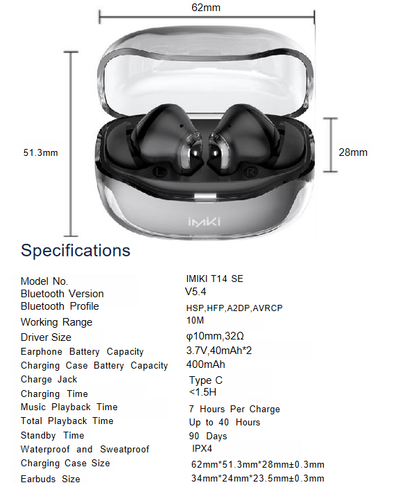 T14 SE Bluetooth Earbuds + Omni Port